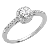 IGI Certified 1.84 Carat (ctw) 14K White Gold Real Round Diamond Ladies Engagement Solitaire Ring